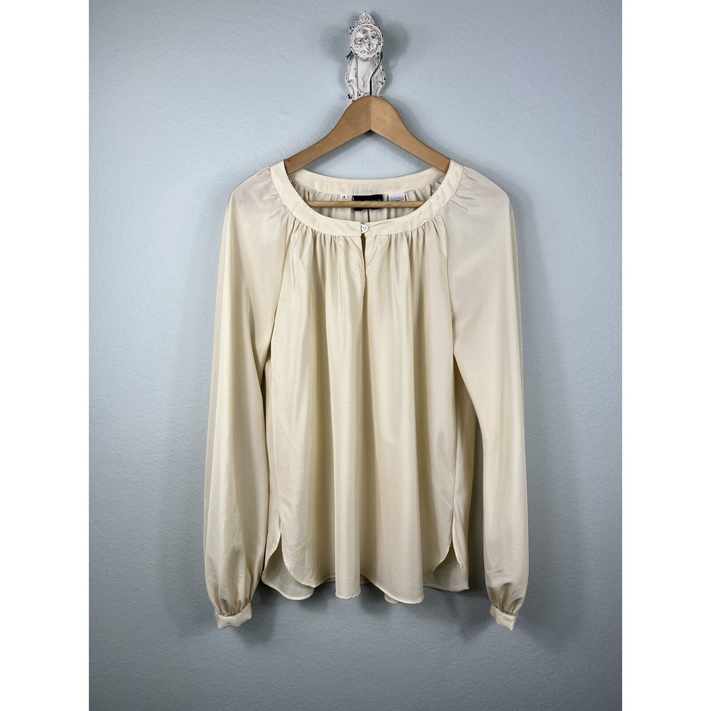 Halston VI Women's 90's Vintage Blouse Size 14‎ Ivory